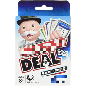 Carte à jouer avec Monopolys pour enfants et adultes, jeu de société de <span class=keywords><strong>poker</strong></span> amusant et éducatif, au prix de gros - Product Image 6