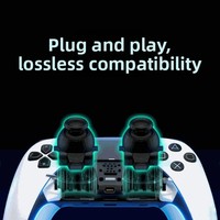Besavior pour manette PS5 Elite, accessoires de joystick TMR, capuchons de joystick, matériau en élastomère thermoplastique pour PS5 Elite