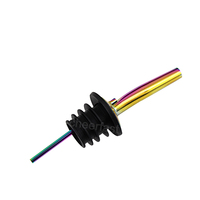 Outils de bar Verseur de bouteille de vin et d'huile d'olive Becs verseurs en métal argenté Verseur de vin en acier inoxydable Verseurs de bouteille classiques