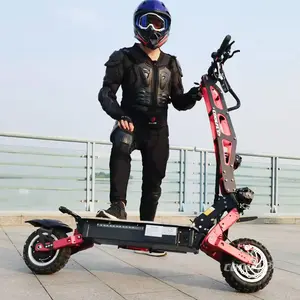 COOLFLY 2024 New design 6000W 60V dual motor wide wheel eec coc electric scooter foldable with lithium battery