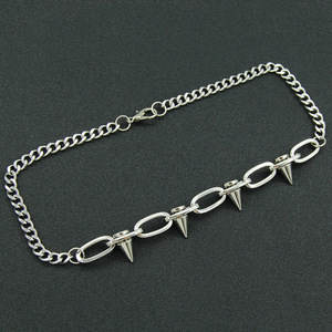 Cadena de clavícula con diseño de remaches y estilo cubano, Nueva cadena de cuello, Collar de moda Tanjing, Collar Lijing - Product Image 2