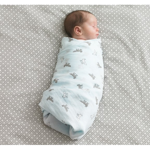 100% de algodón de 2 capas de gasa estampada de tela de la muselina mantas para bebé regalos - Product Image 1