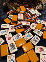 Jeu de Mahjong américain de luxe Walk with Me, 160 tuiles, en acrylique 7 couches, gravé avec précision, jeu familial