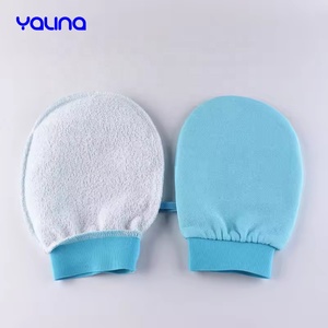 Guante exfoliante corporal tradicional de viscosa vegana 100% <span class=keywords><strong>para</strong></span> eliminación de autobronceado, guante exfoliante Premium <span class=keywords><strong>para</strong></span> el cuerpo - Product Image 4