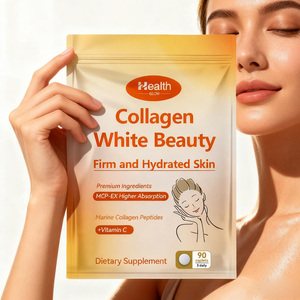 Compléments alimentaires de beauté anti-âge et antioxydants pour blanchir la peau, marque privée OEM, 90 comprimés de collagène hydrolysé de qualité supérieure - Product Image 1