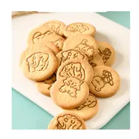 Commercio all'ingrosso migliore premium 500g oem piccolo animale stampa di immagini cracker biscotti snack per bambini