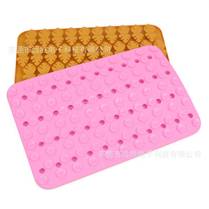 Tapis de stockage d'aliments pour animaux de compagnie anti-étouffement, alimentation lente, tapis de renifflement rectangulaire extra large en silicone en forme de feuille 430x290x25mm - Product Image 3