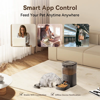 Comedero Automático para Mascotas con WiFi de 4L, Audio Bidireccional, Control por Aplicación, Temporizador, Dispensador Inteligente de Comida Seca para Perros y Gatos con Recipiente de Acero Inoxidable