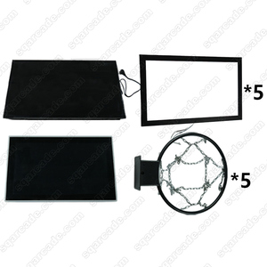 Interactive Indoor Basketball Hoop Games for Kids Adults Sportive <b>Entertainment</b> Arena Activates Playhouse for Amusement Parks - Product Image 6