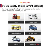 Daly BMS Fabricant S Type Li-ion LifePO4 4S 12V 16S 48V Pour Scooters Électriques Chariots de Golf 3S-24S 250A-500A Smart BMS