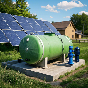 Tanque de Almacenamiento Horizontal/Vertical de Fibra de Vidrio, Grande, 500L, Uso Doméstico, Maquinaria de Tratamiento de Agua, Almacenamiento de Combustible, Uso Subterráneo - Product Image 2