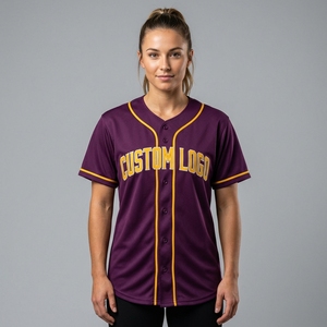Camiseta de Béisbol Personalizada 2026, Uniforme de Béisbol y Sóftbol Unisex, Transpirable, Talla Grande, 100% Poliéster, Cuello en V, Impresión por Transferencia de Calor - Product Image 6