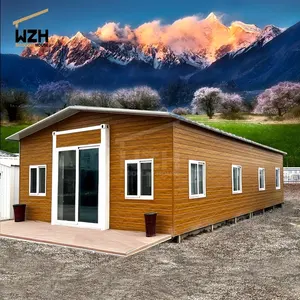 Wzh ucuz fiyat emlak evleri prefabrik çelik Modern ev 4 yatak odası küçük ev modüler ev çin'de yapılan