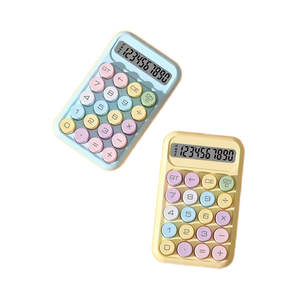 Clavier <span class=keywords><strong>mécanique</strong></span> portable 10 touches avec calculatrice intégrée, idéal pour les examens et la comptabilité, pour les influenceuses. - Product Image 2