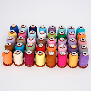 <span class=keywords><strong>Fil</strong></span> à broder en polyester multicolore 120D, 2 petites bobines, combinaison de huit couleurs, <span class=keywords><strong>fil</strong></span> pour machine à broder informatisée - Product Image 2