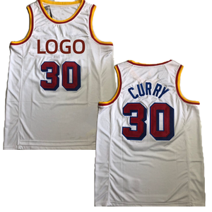 Оптовая продажа, Полиэстеровая быстросохнущая баскетбольная форма для взрослых, дышащая, плюс размер № 30, костюм с принтом Карри - Product Image 1