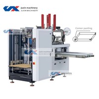 Machine de collage d'angle sans moule entièrement automatique pour couvercles et plateaux, pour boîtes cadeaux et boîtes en carton, équipement de collage des quatre coins, Chine