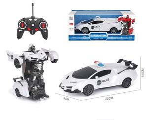 Scala giocattoli per auto della <span class=keywords><strong>polizia</strong></span> telecomando trasforma la deformazione auto giocattolo Robot con luce a forma di Missile trasforma il giocattolo dell'auto - Product Image 3