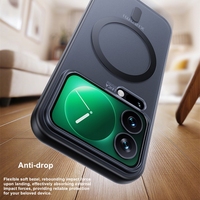 Étui de téléphone magnétique mat pour Xiaomi 18 Pro Max 17 Ultra, translucide, anti-rayures, TPU+PC, coques antichoc pour Xiaomi 17 Pro Max
