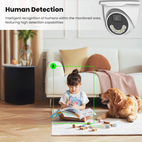 Cámara de Seguridad CCTV Inteligente Profesional OEM de 4MP 5MP POE con Carcasa Metálica, Sensor CMOS con Detección de Movimiento y Visión Nocturna en Color