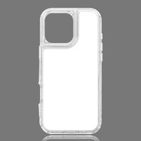 Coques de téléphone vierges 2D 3-en-1 personnalisables par sublimation, hybrides PC TPU, pour iPhone 17 Plus 16 Pro Max, impression DIY