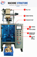 Machine d'emballage automatique de sachets triangulaires en film filtrant en nylon pour le thé, le café et les produits à base de plantes
