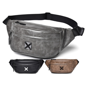 Petit décontracté garçon téléphone portable en cuir PU <span class=keywords><strong>Sport</strong></span> côté poitrine fronde bandoulière bagages voyage épaule Messenger sac pour hommes femmes - Product Image 1