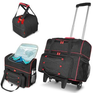 Bolsa de Almacenamiento para Bolas de Boliche con Ruedas Dobles y Compartimento Independiente para Zapatos - Product Image 1