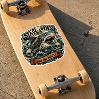 Pack d'autocollants personnalisés Rock Punk Street Art en vinyle découpé, imperméables et auto-adhésifs pour la décoration de guitares électriques et de planches de skateboard