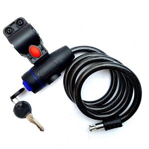 Bicycle <b>Cable</b> <b>Lock</b> 85Cm 7.5Cm Thick Steel Wire <b>With</b> <b>Lock</b> Frame For Bike Motorcycle Anti Theft Security - Product Image 3