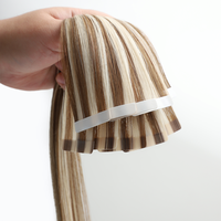 Extensions de cheveux Remy de luxe 100% alignées sur les cuticules, à bandes adhésives, cheveux vietnamiens, double trame, double tirage, lisses et soyeux
