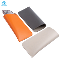 Étui à lunettes en cuir PU souple rectangulaire personnalisé avec logo et boîte de rangement pour lunettes