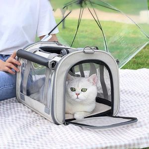 Mochila de Viaje Personalizada para Mascotas de Tela Oxford 2025, Bolso de Transporte Portátil al Hombro para Perros Pequeños y Gatos, Venta al Por Mayor OEM - Product Image 2