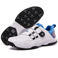 Nouvelles Chaussures de Golf Antidérapantes Homme Femme à Boucle Rotative, Crampons à Pointes, Tige en Maille, Semelle en Caoutchouc, Légères et Respirantes, Modèle Athlétique