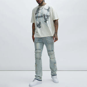 Camiseta de Manga Corta Extra Grande de Algodón 100% de Alta Calidad ODM/OEM para Hombre, Estilo Dream State - Product Image 2