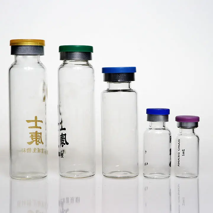 2ml 3ml 5ml 10ml 20ml Pharmaceutical Vial Empty Vaccine Freeze Dried Powder Vials Sterile Pharmaceutical Glass Vials With Lid