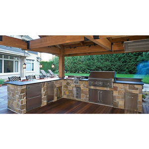 Fabrik Outdoor Küchen insel Profession eller Gas grill Silber Grill Grill Ein Gas grill - Product Image 3