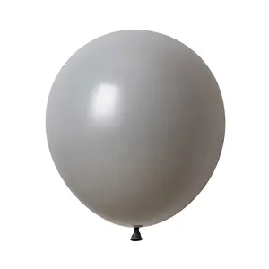 生日大乳胶18英寸乳胶哑光复古灰色气球派对气球
