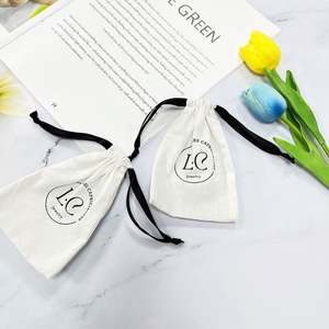 Bolsas de Algodón Blancas con Cordón, Tamaño Personalizable, Tela Resistente para Almacenamiento Diario, Protección Contra el Polvo - Product Image 5