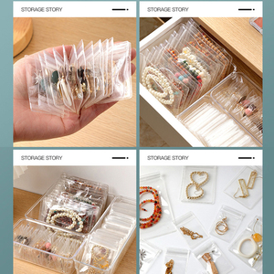 Jewelry Storage <strong>Bag</strong> Box Anti-Oxidation Transparent Jewelry Organizer for Earring Necklace Bracelet Ring Holder <strong>Ziplock</strong> <strong>Bag</strong> - Product Image 5