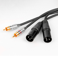 Câble Audio Microphone professionnel, 20 pièces, faible bruit, Xlr, mâle à 2RCA