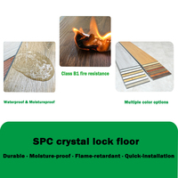 Suelo Vinílico con Sistema de Bloqueo de 10 mm de Grosor, 100% Impermeable, Resistente al Desgaste, SPC, para Uso en Interiores, Oficinas, Garajes, Cocinas, Supermercados, Gimnasios, Centros Comerciales, Parques