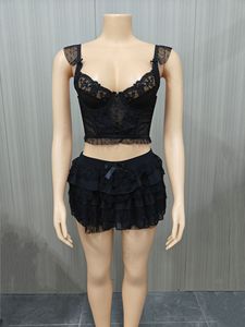 Y1518 consegna rapida del nuovo <span class=keywords><strong>abbigliamento</strong></span> estivo da <span class=keywords><strong>donna</strong></span> <span class=keywords><strong>Sexy</strong></span> in pizzo a due pezzi Set di <span class=keywords><strong>abbigliamento</strong></span> da <span class=keywords><strong>donna</strong></span> - Product Image 6