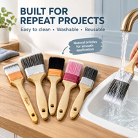 Pinceaux plats multi-usages économiques CHOPAND pour peinture murale et plafond, personnalisables pour l'intérieur