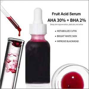 Eigenmarke hochwertiges Gesichtsserum gewöhnliche Hautpflege AHA 30% BHA 2% Peeling-Lösung Aufhellendes glykol-Serum