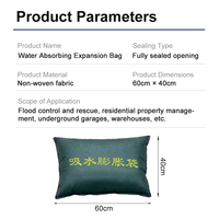 Système de prévention et de contrôle des inondations - Barrière anti-inondation, sacs non tissés absorbants l'eau et extensibles pour les secours d'urgence