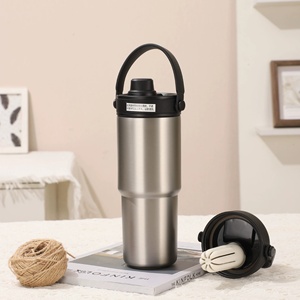 Vaso de café grande de acero inoxidable de lujo de 25oz con luz para oficina de negocios al aire libre y uso en automóvil - Product Image 4
