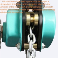 Mini palan à levier à cliquet de 250 kg, 500 kg, 0,75 tonne avec chaîne de levage G80, fourni par l'usine chinoise