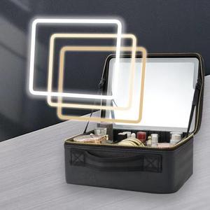 <span class=keywords><strong>Estuche</strong></span> <span class=keywords><strong>de</strong></span> <span class=keywords><strong>manicura</strong></span> <span class=keywords><strong>profesional</strong></span> Makeup Master con luz LED y espejo Bolsa <span class=keywords><strong>de</strong></span> cosméticos portátil <span class=keywords><strong>de</strong></span> gran capacidad Tipo <span class=keywords><strong>de</strong></span> cierre <span class=keywords><strong>de</strong></span> cremallera - Product Image 4