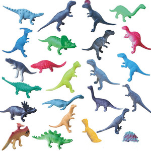 Wholesale Plastic Glow in the Dark <strong>Mini</strong> 16 PCS Luminous <strong>Dinosaur</strong> Toy Set - Product Image 2